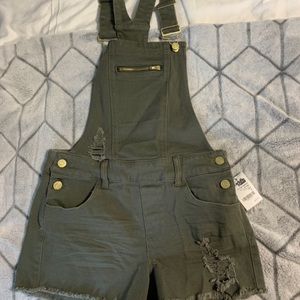 Army green overalls